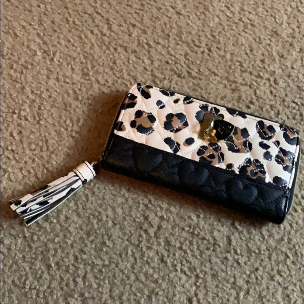 Betsey Johnson leopard wallet.